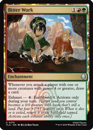 Bitter Work (TLA-210) - Avatar: The Last Airbender Foil