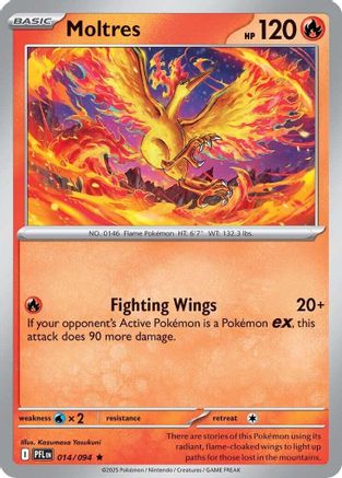 Moltres 014 - ME02 Phantasmal Flames Reverse Holofoil