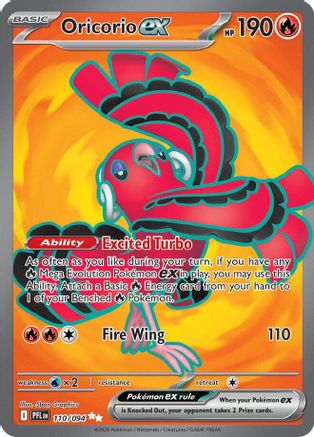 Oricorio ex 110/094 - ME02 Phantasmal Flames Holofoil