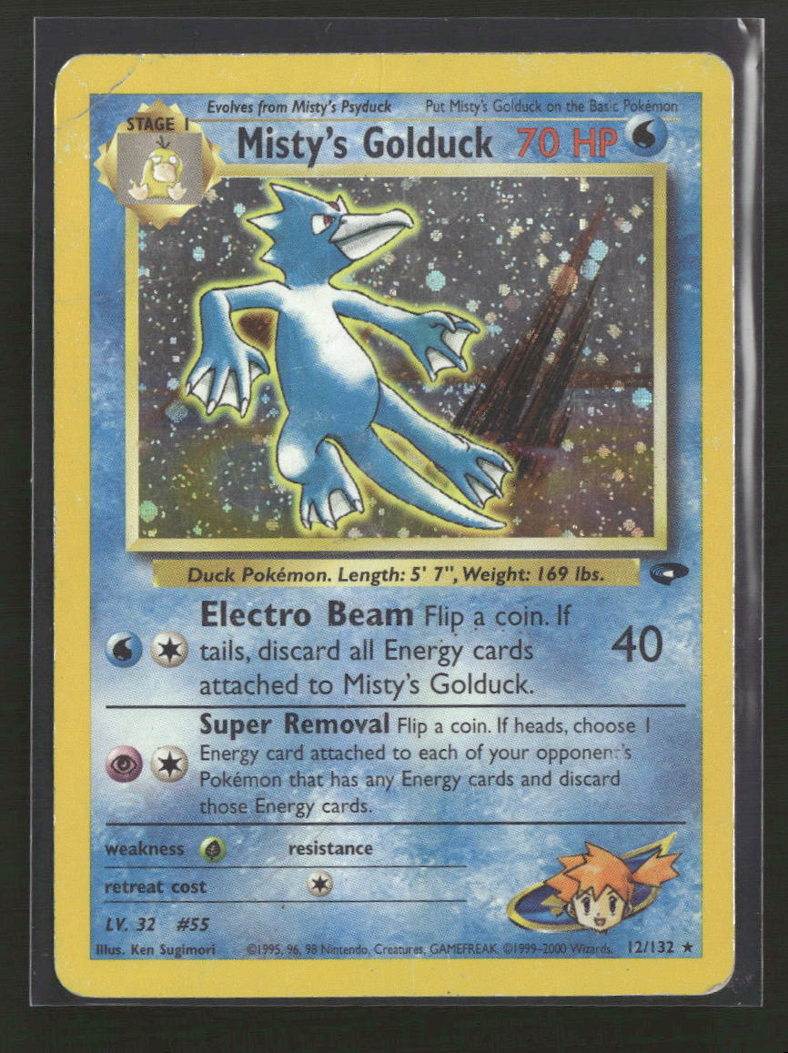 Gym Challenge Misty's Golduck #012/132 *Damaged*