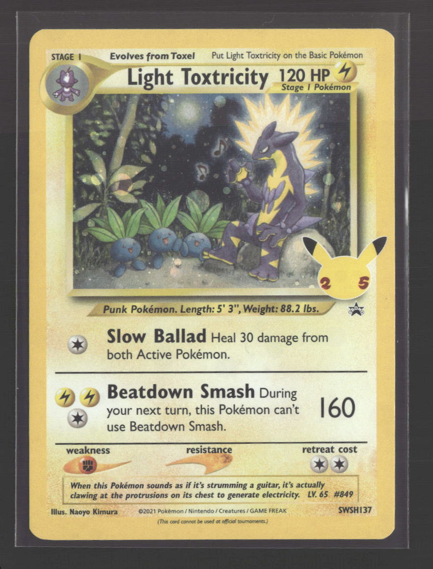 SWSH: Sword & Shield Promo Cards Light Toxtricity #SWSH137