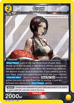 Crow (021) (UE14BT/NIK-1-021) - UE14BT GODDESS OF VICTORY NIKKE Foil