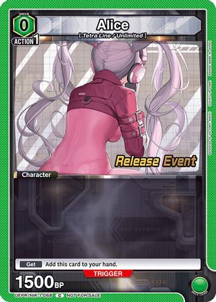 Alice (068) (UEPR/NIK-1-068) - UE14BT GODDESS OF VICTORY NIKKE Release Event Cards