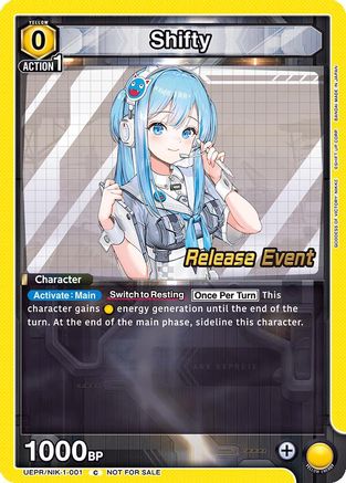 Shifty (UEPR/NIK-1-001) - UE14BT GODDESS OF VICTORY NIKKE Release Event Cards