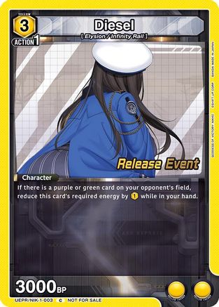 Diesel (UEPR/NIK-1-003) - UE14BT GODDESS OF VICTORY NIKKE Release Event Cards