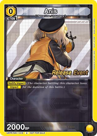 Anis (016) (UEPR/NIK-1-016) - UE14BT GODDESS OF VICTORY NIKKE Release Event Cards