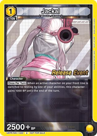 Jackal (022) (UEPR/NIK-1-022) - UE14BT GODDESS OF VICTORY NIKKE Release Event Cards