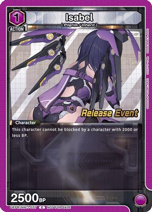Isabel (037) (UEPR/NIK-1-037) - UE14BT GODDESS OF VICTORY NIKKE Release Event Cards