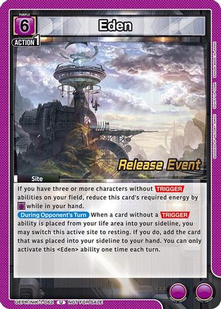 Eden (UEPR/NIK-1-062) - UE14BT GODDESS OF VICTORY NIKKE Release Event Cards