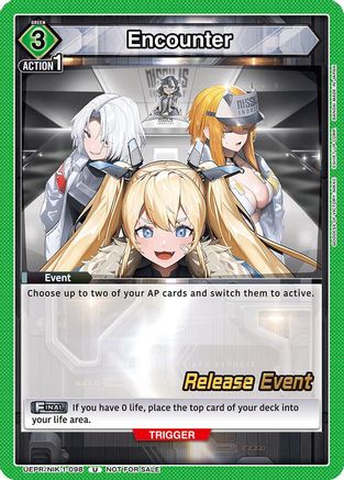 Encounter (098) (UE14BT/NIK-1-098) - UE14BT GODDESS OF VICTORY NIKKE Release Event Cards