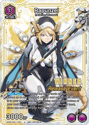 Rapunzel (Release Event Winner) (UEPR/NIK-1-057) - UE14BT GODDESS OF VICTORY NIKKE Release Event Cards Foil
