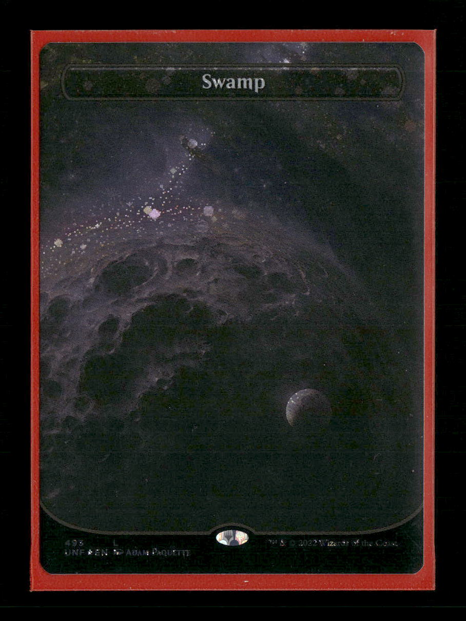Unfinity Swamp (493) (Borderless) (Galaxy Foil) #493