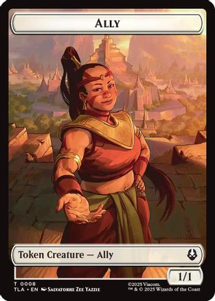 Ally (0008) // Soldier (0002) Double-Sided Token (TLA-8 // 2) - Avatar: The Last Airbender