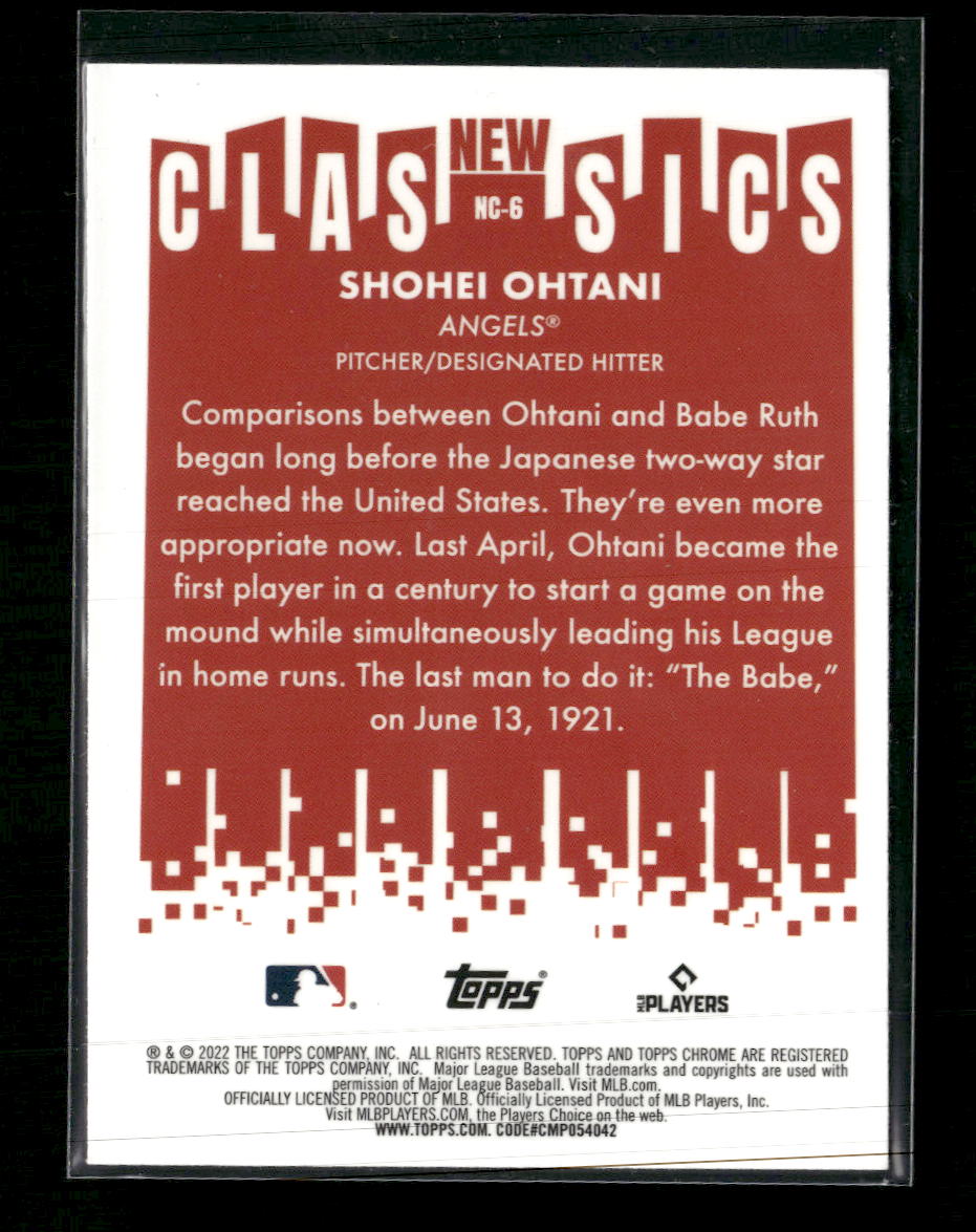 2022 Topps Chrome New Classics Shohei Ohtani #NC-6