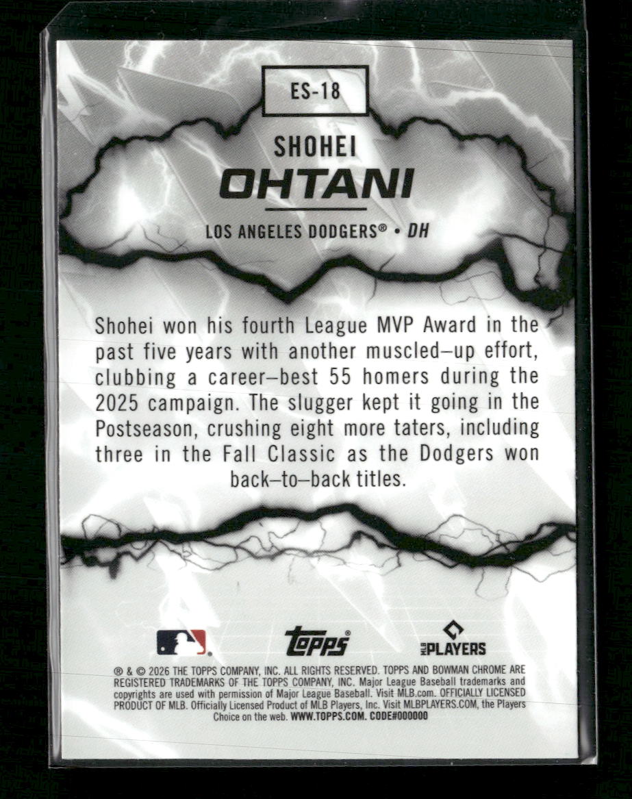 2026 Bowman Electric Sluggers Shohei Ohtani #ES-18