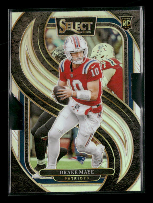 2024 Panini Select Silver Prizm Die Cut Drake Maye Rookie #113