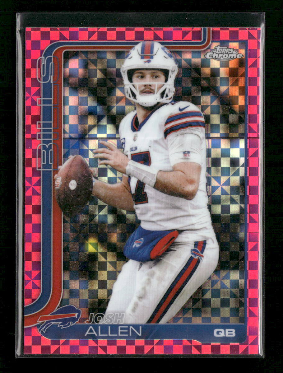 2025 Topps Chrome Pink X-Fractor Josh Allen #34
