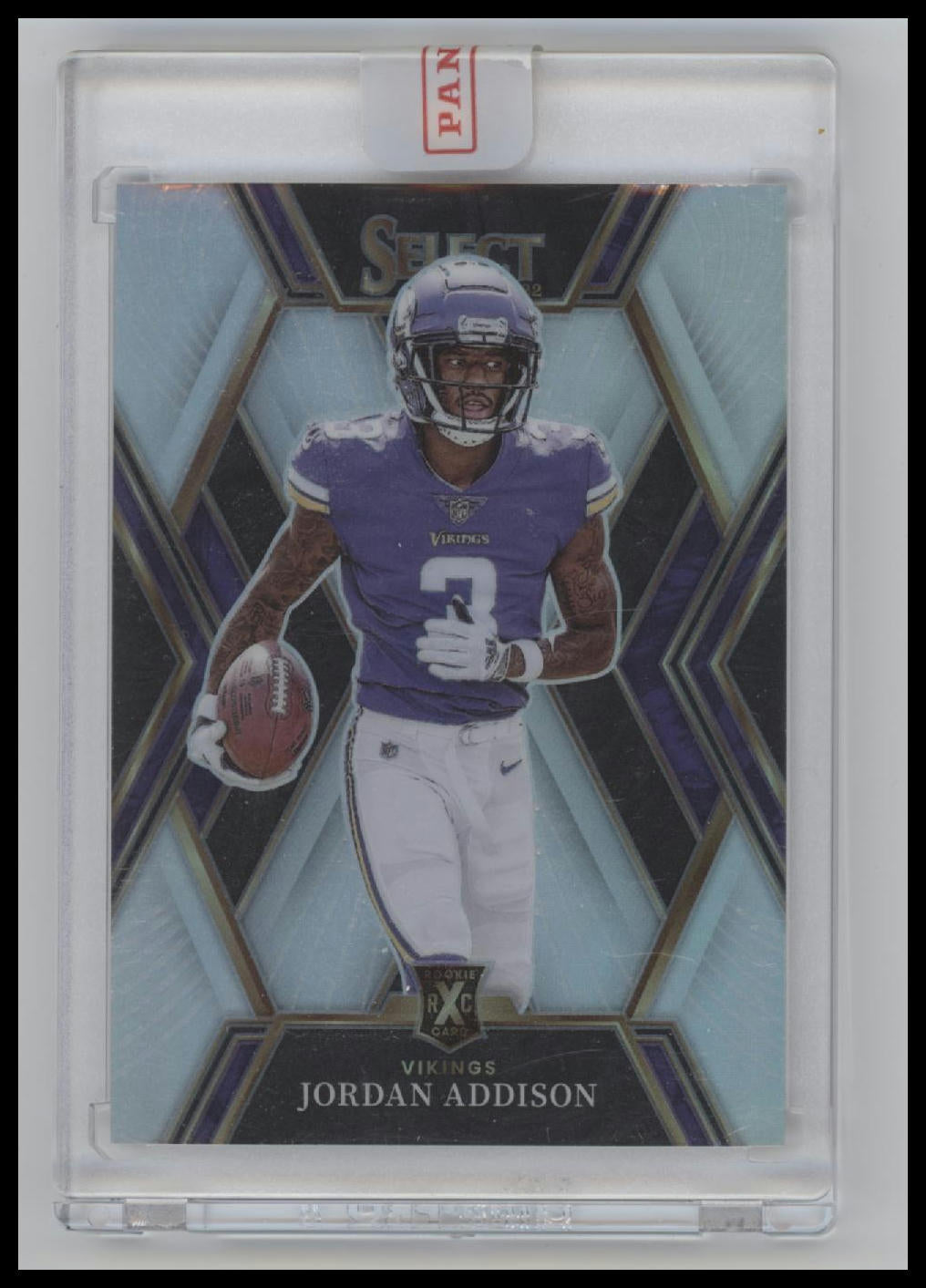 2022 Panini Select Silver Prizm Jordan Addison #513 Encased