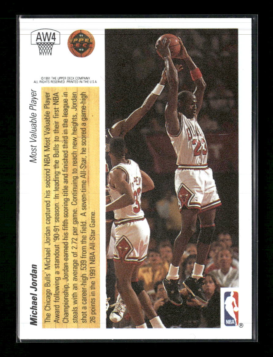 1991-92 Upper Deck Award Winner Holograms Michael Jordan #AW4
