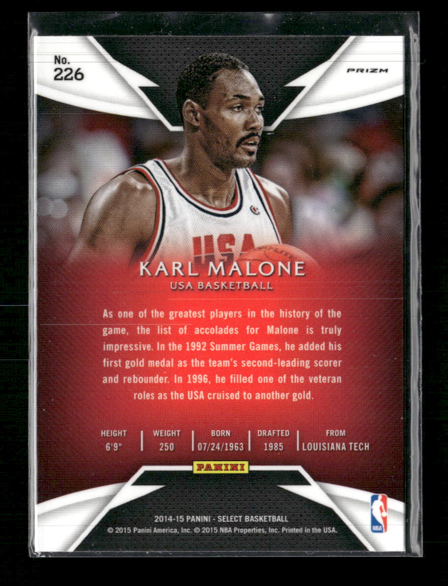 2014-15 Panini Select Prizms Silver Karl Malone #226