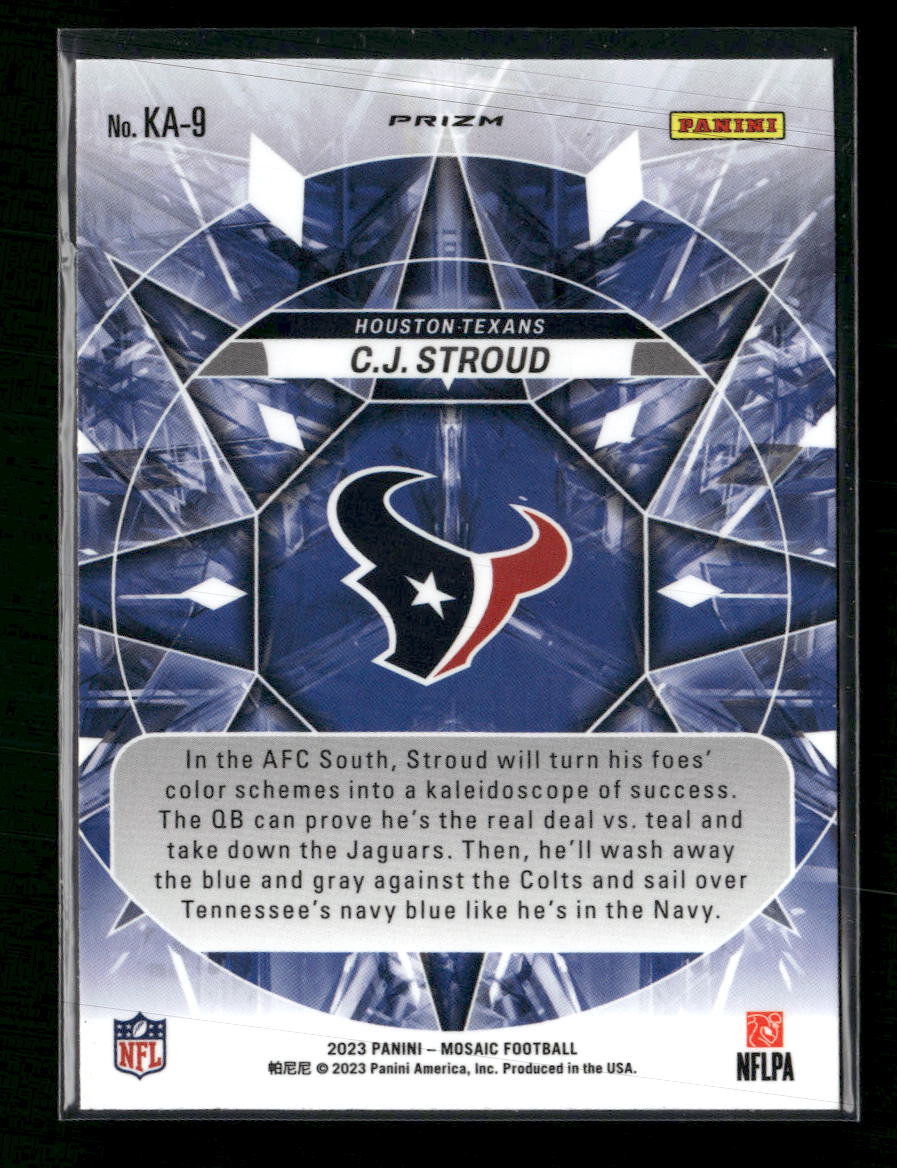 2023 Panini Mosaic Kaleidoscopic C.J. Stroud #KA-9