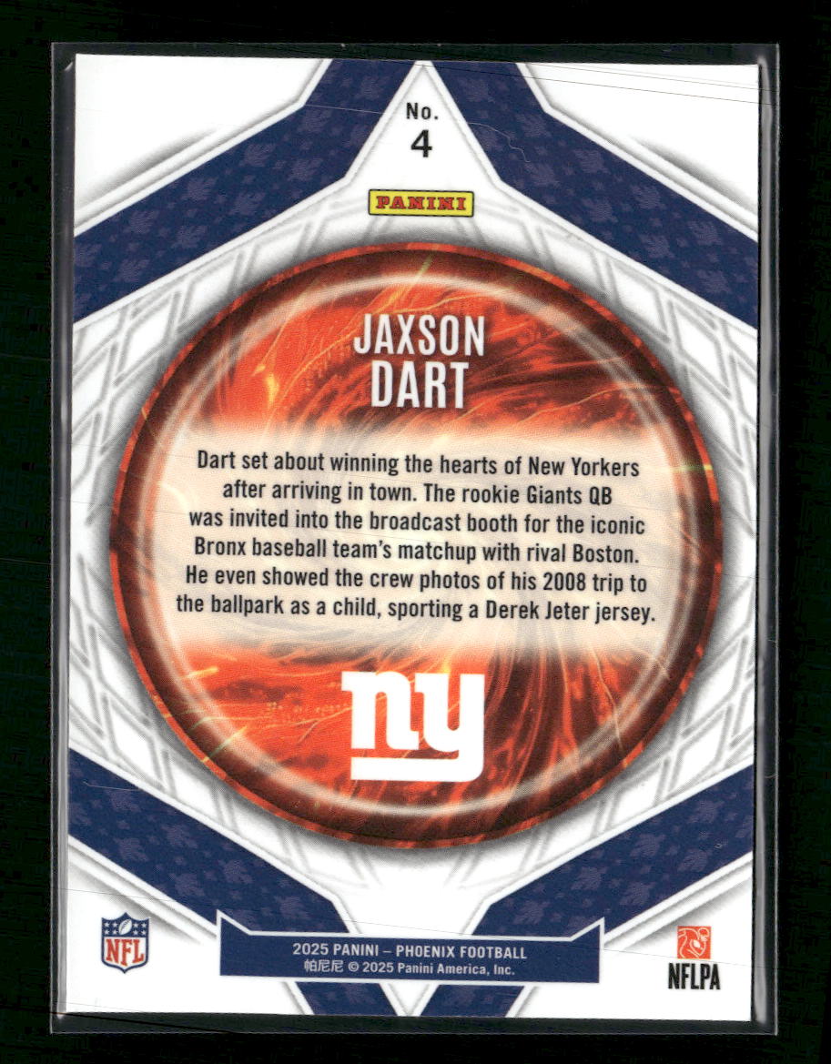2025 Panini Phoenix Paragon Jaxson Dart #4