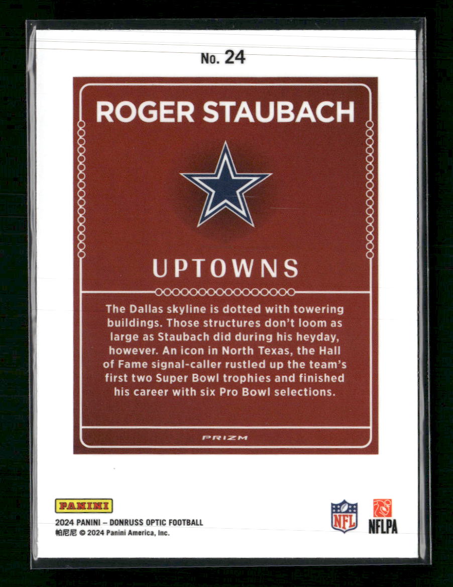 2024 Donruss Optic Uptowns Roger Staubach #24