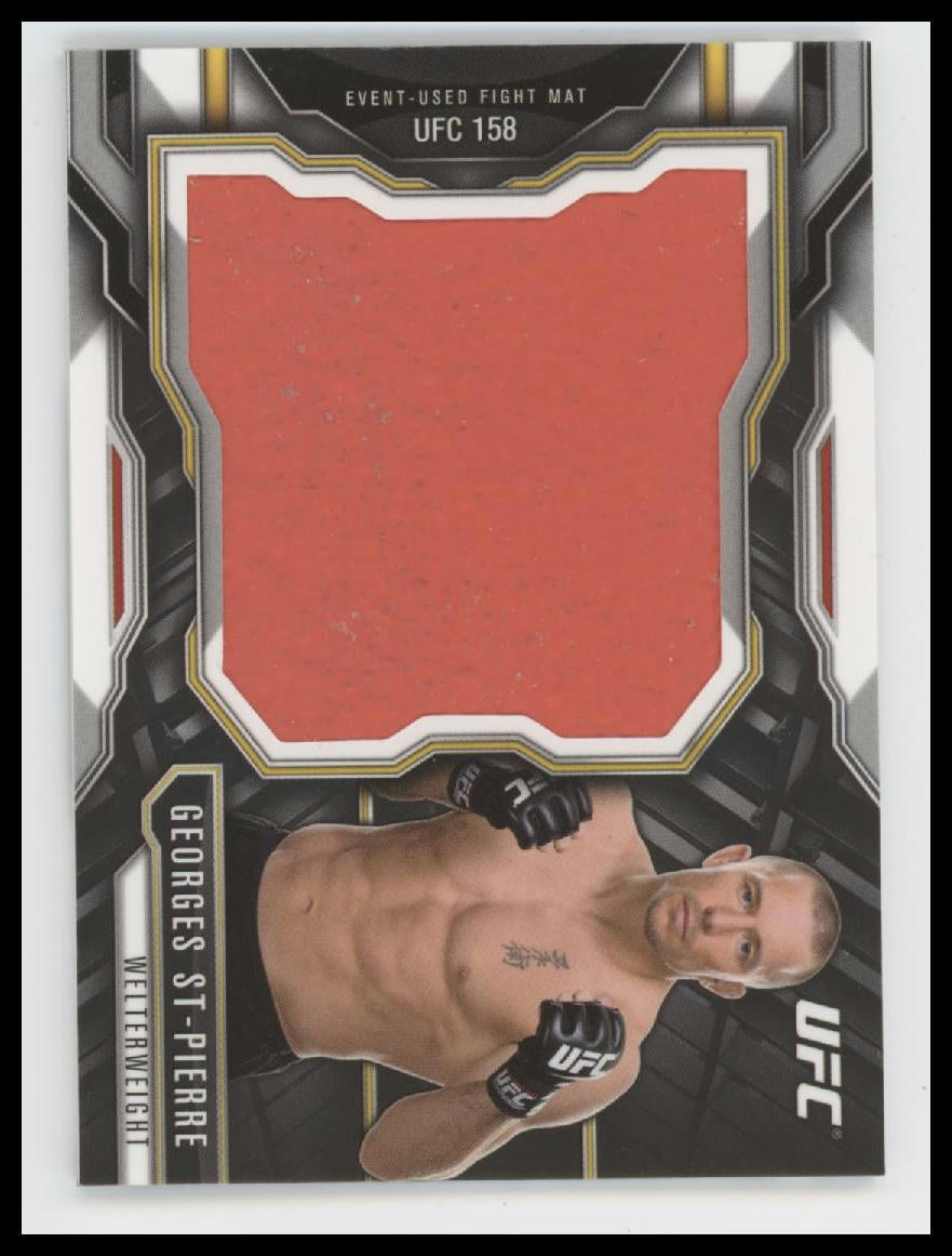 2015 Topps UFC Chronicles Jumbo Fight Mat Relics Georges St-Pierre #JFMR-GS
