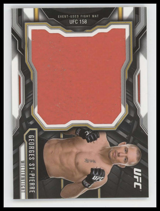 2015 Topps UFC Chronicles Jumbo Fight Mat Relics Georges St-Pierre #JFMR-GS