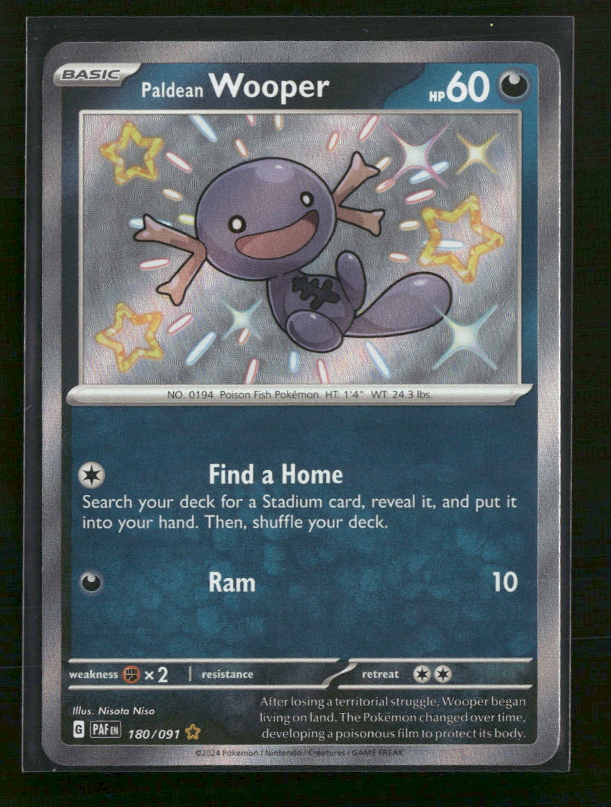 SV: Paldean Fates Paldean Wooper #180/091