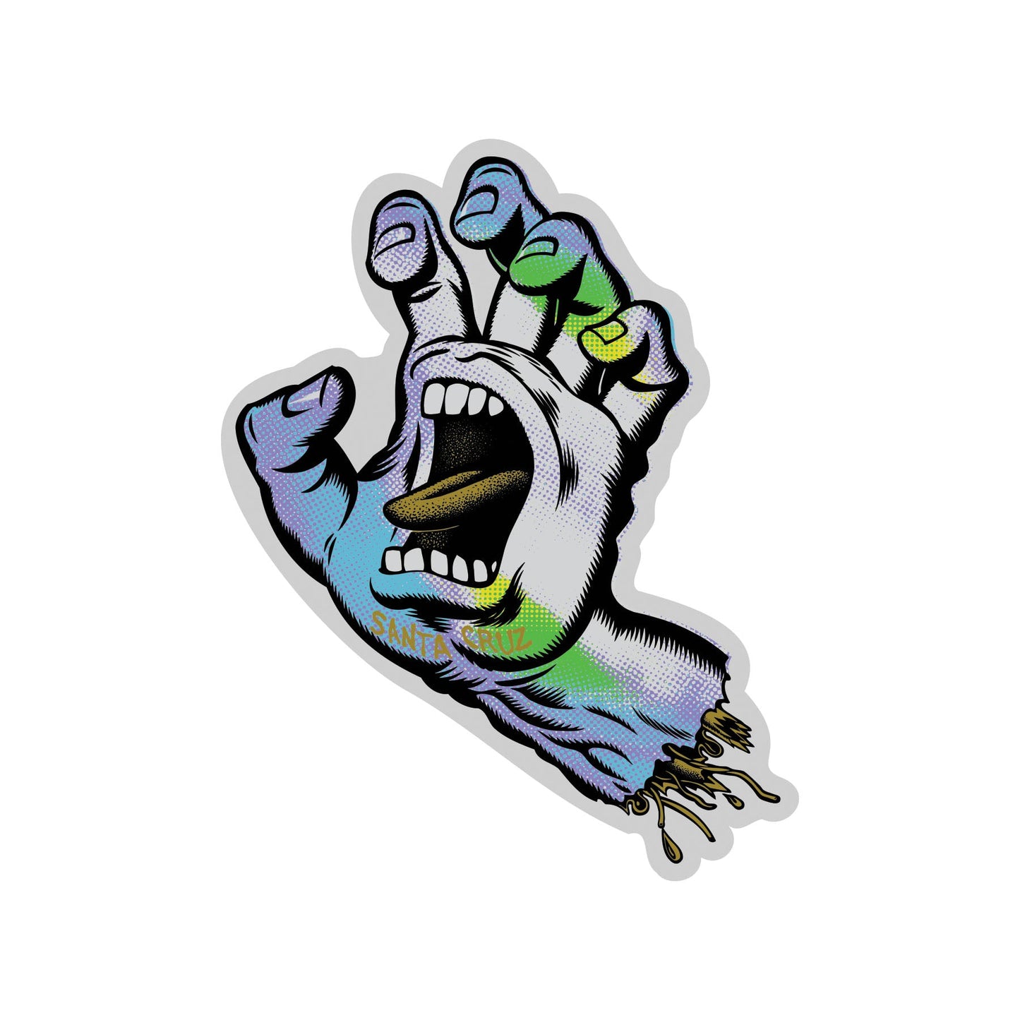 Santa Cruz Holo Screaming Hand 4" Sticker