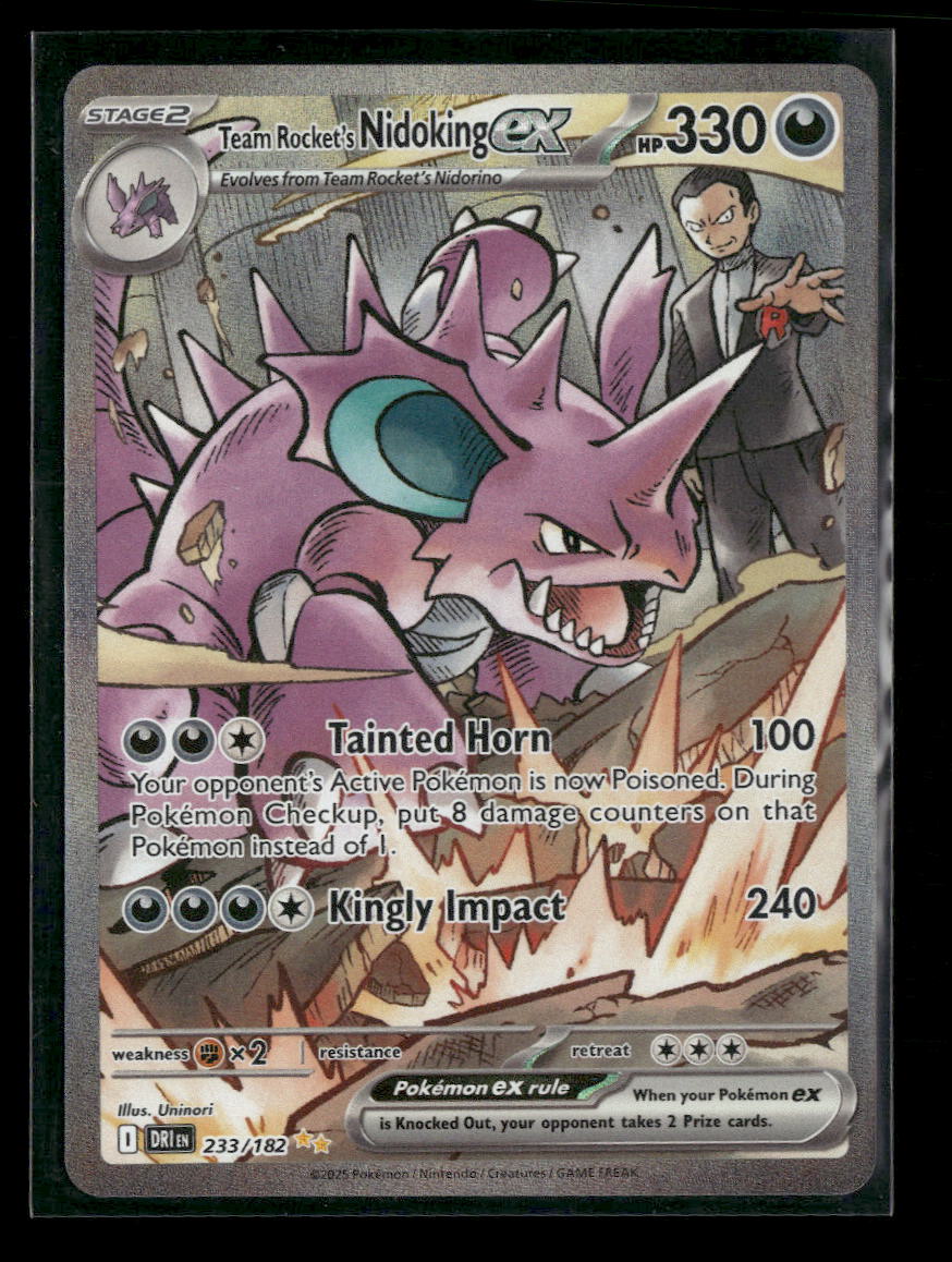 SV10: Destined Rivals Team Rocket's Nidoking ex #233/182