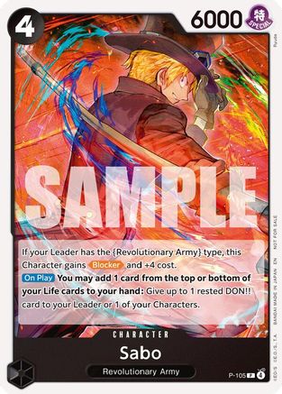 Sabo (Store Tournament 2025 Vol. 4) (P-105) - One Piece Promotion Cards - Golden Apple Comics