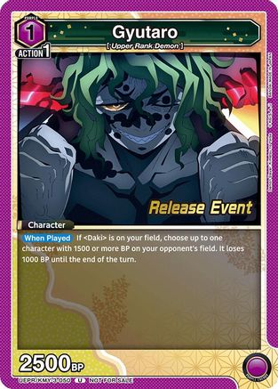 Gyutaro (UEPR/KMY-3-050) - UEX05BT Demon Slayer Kimetsu no Yaiba Vol2 Release Event Cards