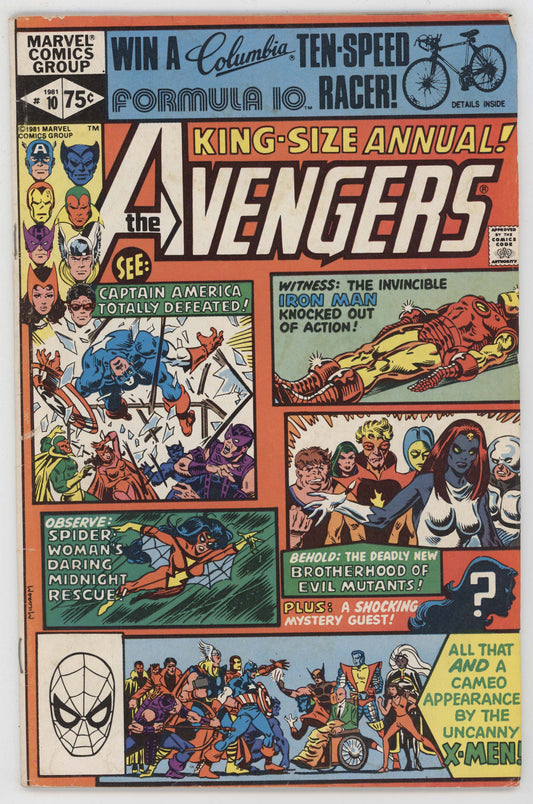 Avengers Annual 10 Marvel 1981 FN 1st Rogue Madelyne Pryor Mystique