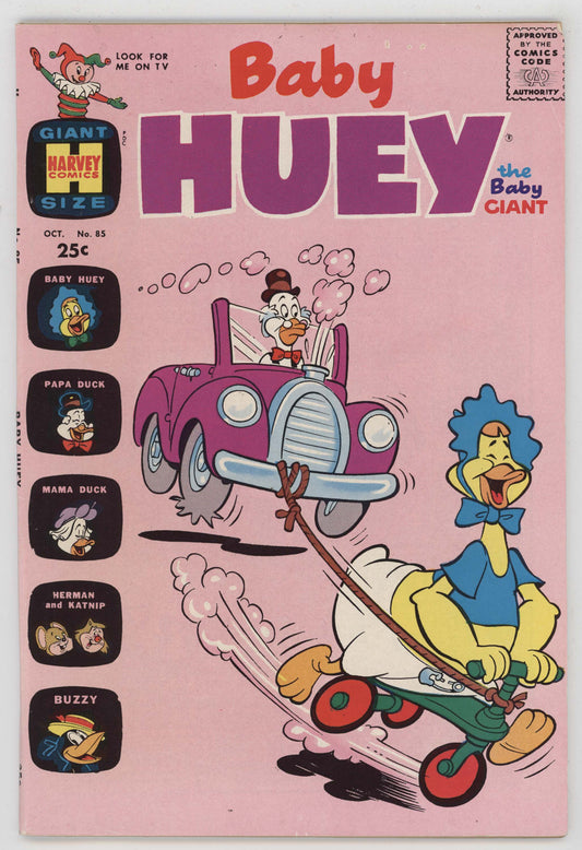 Baby Huey The Baby Giant 85 Harvey 1969 FN VF Warren Kremer Tricycle Tow Truck