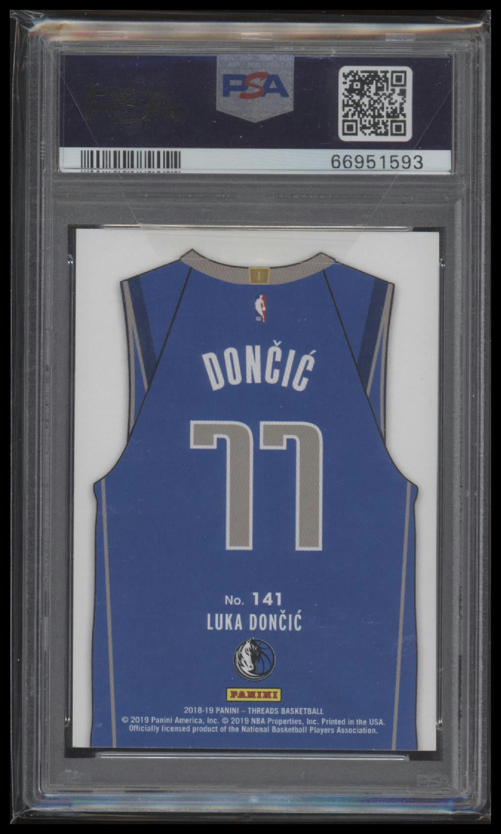 2018 Panini Threads Dazzle Luka Doncic 9 PSA #141