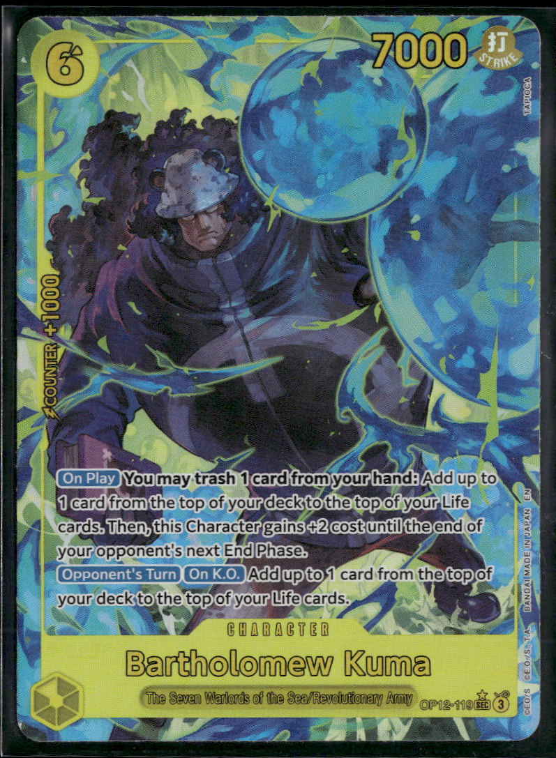 Legacy of the Master Bartholomew Kuma (Alternate Art) #OP12-119