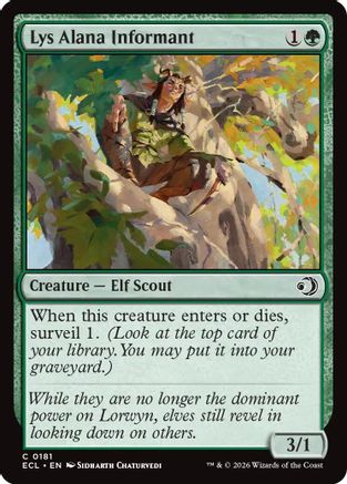 Lys Alana Informant (ECL-181) - Lorwyn Eclipsed