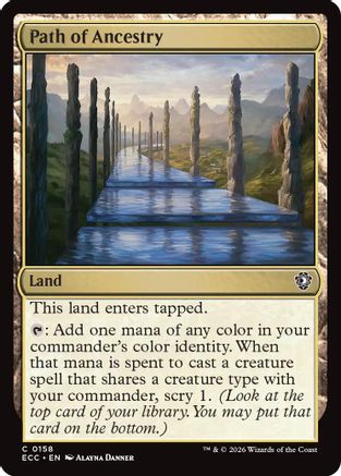 Path of Ancestry (ECC-158) - Commander: Lorwyn Eclipsed