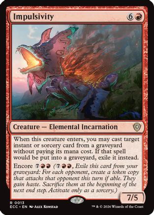 Impulsivity (ECC-013) - Commander: Lorwyn Eclipsed