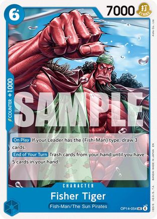 Fisher Tiger (OP14-054) - The Azure Sea's Seven - Golden Apple Comics