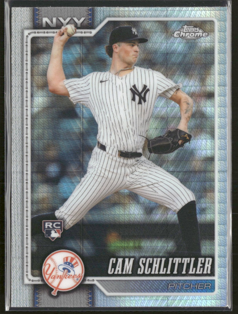 2026 Topps Chrome Prism Refractors Cam Schlittler Rookie #262
