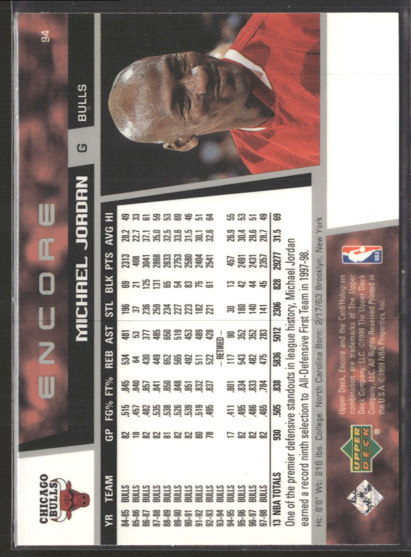 1998-99 Upper Deck Encore Michael Jordan #94