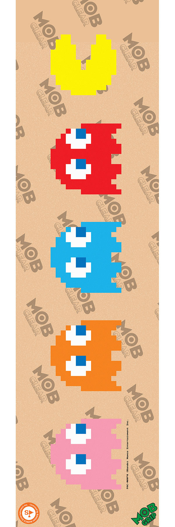 Mob x PAC-MAN Classic Clear 9" x 33" Skateboard Grip Tape