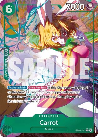 Carrot (Alternate Art) (EB03-013) - Extra Booster: One Piece Heroines Edition Foil - Golden Apple Comics