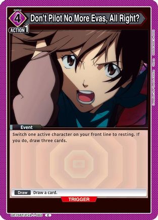 Don't Pilot No More Evas, All Right? (UE15BT/EVA-1-060) - UE15BT Evangelion New Theatrical Edition