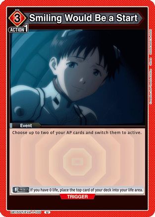Smiling Would Be a Start (UE15ST/EVA-1-100) - UE15ST Evangelion New Theatrical Edition Starter Deck