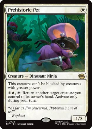 Prehistoric Pet (TMT-022) - Teenage Mutant Ninja Turtles Foil
