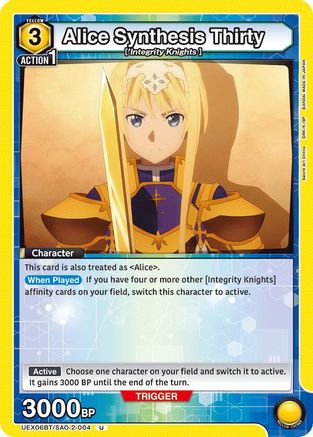 Alice Synthesis Thirty (UEX06BT/SAO-2-004) - UEX06BT Sword Art Online Vol2